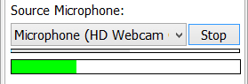 Select Source Microphone in AlterCam